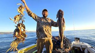 Sunup to Sundown HUGE Fish (PB!) and Limits of Dungeness Crab '24-'25 Season