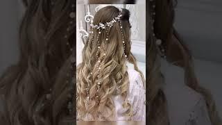 Hairstyle with hair accessories ideas   #hairstyle #hairaccessories