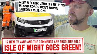 12 new EV vans for the Isle of Wight and the COMMENTS ARE HILARIOUS 