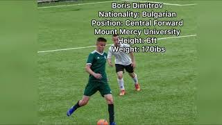 Highlight video- Boris Dimitrov, Mount Mercy University/ Brooke House College