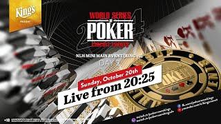  Tag 2 des €250 WSOP Circuit NLH Mini Main Events (Ring #2) live aus dem King's  ️Hachi