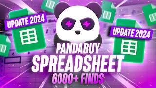 THE BEST 2024 PANDABUY SPREADSHEET *OVER 6000+ ITEMS* | Candor