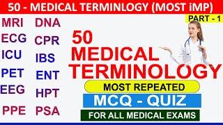 medical terms and meaning | Hospital Related Full From | common medical abbreviations | neet 2024