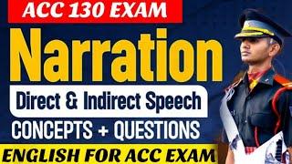 Direct-Indirect full Questions | Narration In English For ACC 130 | ACC 131