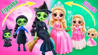 Wicked! Elphaba & Glinda Dolls Growing Up! 32 LOL OMG DIYs