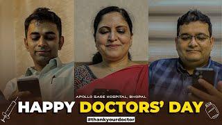 Gratitude, Thank You Doctor | Doctor’s Day, Doctors Day | Apollo Sage Hospitals, Bhopal