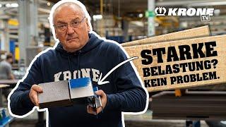 Incredibly robust: The KRONE wooden floor - how it withstands extreme loads! Part 1 | KRONE TV