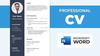 CV Format for Job | How to Make CV in MS Word | Professional CV