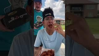 Blazin Wings Challenge vs. QTube #shorts