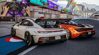 706HP Porsche 911 GT3 RS & McLaren 720S - CarX Street | Moza R16