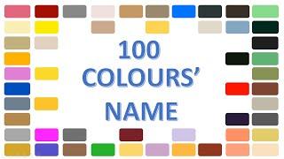 100 Colours' Name  NAMES OF COLOURS @LearnwithPankajDhir