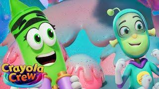 Aliens, SLime and MORE! | Crayola Crew Fun & Imaginative Cartoons for Kids