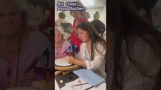 Art class with Asya Baldwin, artist, world class teacher