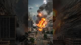 나이지리아 이바단에 운석이 건물을 강타한다면? | Ibadan Meteor Impact Disaster Simulation #이바단운석 #나이지리아재난 #AI시뮬레이션