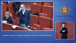 Comune di Genova - Consiglio Comunale di bilancio del 18 Dicembre 2024