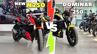 2024 BAJAJ PULSAR N250 Vs Dominar 250 Detail Comparison On Road Price & Features