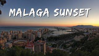 MALAGA - Sunset From Mirador de Gibralfaro