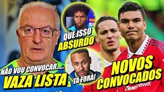 ABSURDO ! LISTA DE CONVOCADOS DA SELEÇÃO VAZA ANTES DA HORA | NEYMAR E ENDRICK FORA !? CASEMIRO  ?