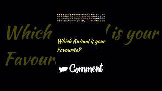 Which Animal is your Favourite? | #shorts #youtubeshorts