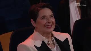 Ralph Fiennes delivers a heartfelt laudatio to honour Isabella Rossellini