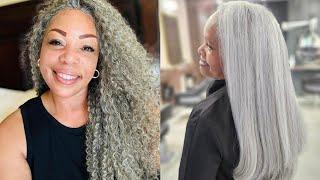 50+ End Of Year GrayHair/Salt And Pepper Hair Styles