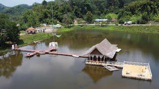 02.2023 Khao Lak,  N. Plai Wa Cafe auf dem See Kapong District, Honda Rebel, DJI Mini 2, Thailand