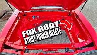 Fox body Mustang strut tower DELETE! *IN DEPTH LOOK