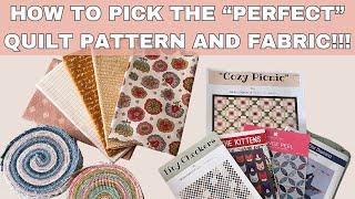 Quilting Basics Series Video #2: How To Choose a Quilt Pattern and Fabric Without Losing Your Mind!