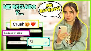 HABLO CON MI CRUSH  me DECLARO a MI CRUSH y ME BLOQUEA