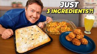 3 Course Meal & Drink with Only 3 Ingredients – Featuring Cheeseburger Pasta Bake