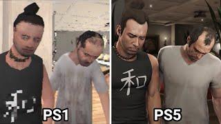 Evolution of Video Game | PS1 vs PS2 vs PS3 vs PS4 vs PS5 - ft. GTA 5, RDR, FIFA