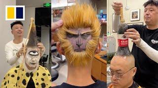 Chinese hairdresser designs over-the-top hairstyles