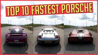 TOP 10 FASTEST PORSCHE in Forza Horizon 5 | Best Top Speed