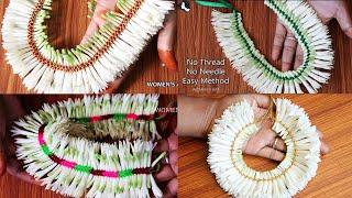 4 types of tuberose flower garland stringing | different methods of string sampangi flower malai