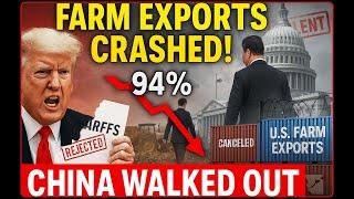 Trump’s Trade War Crushed U.S Farmers—94% Export Crash, China Walked, Washington Went Silent