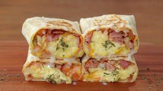 쉬운재료로 에그 부리또 만들기 :: 계란요리 :: Egg Burrito :: Breakfast Recipe