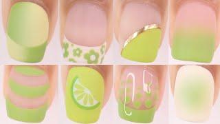 EASY LIME GREEN NAIL DESIGNS | new nail art designs compilation 2024, summer nail art