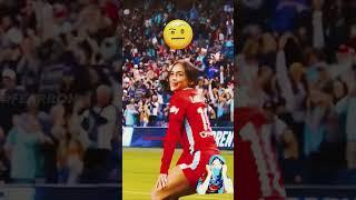 women funny football rection #football #soccer #goals #viral #trending #ytshort#fearron