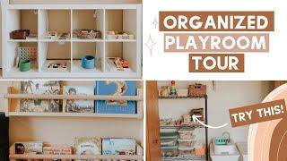 HOW TO ORGANIZE A MESSY PLAYROOM | Montessori Toddler Play Ideas | How to Encourage Independent Play