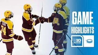 Minnesota at Notre Dame | HIGHLIGHTS | Big Ten Hockey | 11/23/24