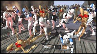 Clones and Droids Battle TOGETHER?! - Men of War: Star Wars Mod Battle Simulator