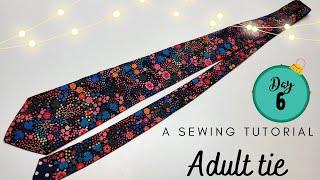 How to sew an Adult necktie with free template