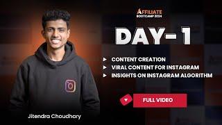 Affiliate Bootcamp 2024 | Day 1 | Ft. Jitendra Choudhary