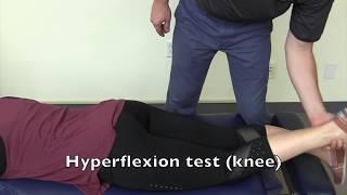 Hyperflexion Test (Knee)