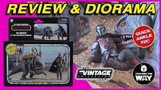 Star Wars The Vintage Collection Blurrg & The Mandalorian | Review & Diorama!