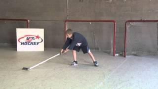 10U Off Ice Puck Handling Expansion of Reach - Hockey Drills