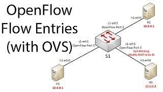 OpenFlow flow entries on Open vSwitch (OVS)