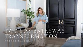 Entryway Refresh: How We Transformed Christine Andrews Home in Two Days