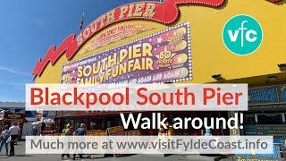 Walk Around South Pier Blackpool