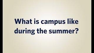 Thiel College Student Workers 2017 - What's campus like during the summer?